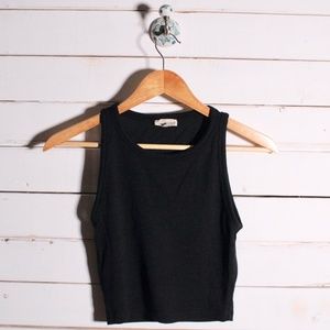 Wilfred Black High Crop Top